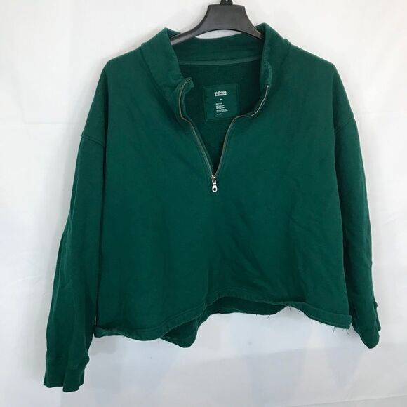 Girlfriend Collective 50/50 Half-zip Sweatshirt, Biome size 6XL - Picture 4 of 10